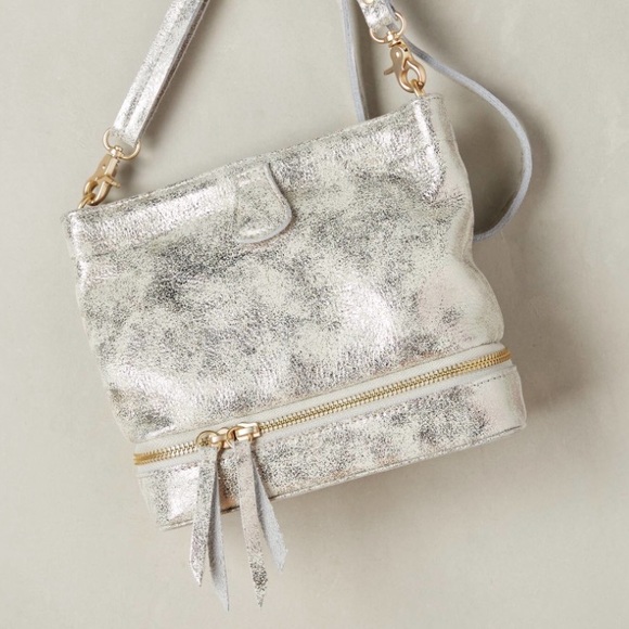 Anthropologie Handbags - ANTHROPOLOGIE | Miss Albright Silver Crossbody